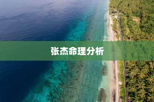 张杰命理分析