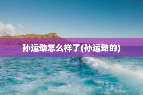 孙运动怎么样了(孙运动的)
