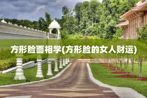 方形脸面相学(方形脸的女人财运)