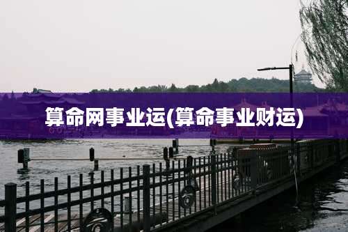 算命网事业运(算命事业财运)