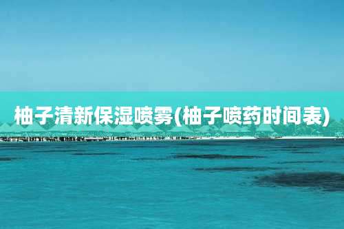 柚子清新保湿喷雾(柚子喷药时间表)