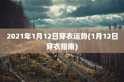 2021年1月12日穿衣运势(1月12日穿衣指南)