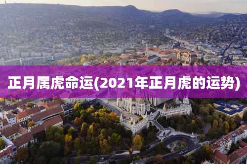 正月属虎命运(2021年正月虎的运势)