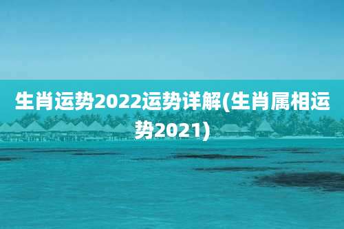 生肖运势2022运势详解(生肖属相运势2021)