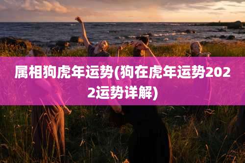 属相狗虎年运势(狗在虎年运势2022运势详解)