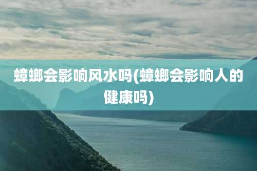 蟑螂会影响风水吗(蟑螂会影响人的健康吗)