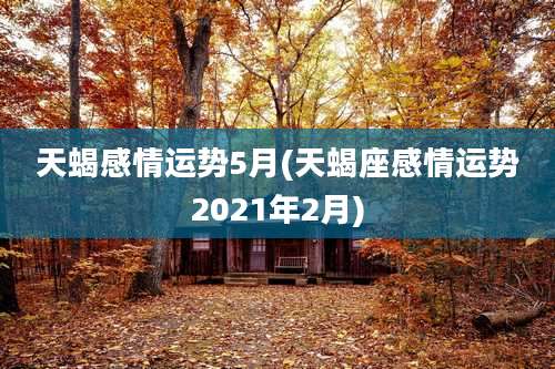 天蝎感情运势5月(天蝎座感情运势2021年2月)
