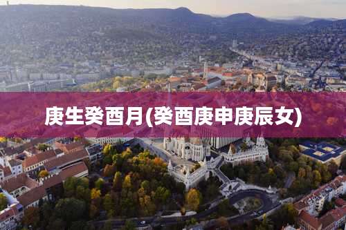 庚生癸酉月(癸酉庚申庚辰女)