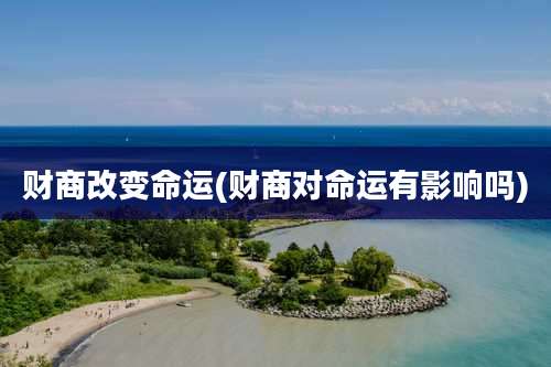 财商改变命运(财商对命运有影响吗)