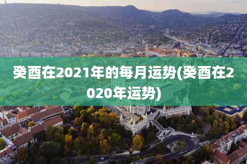 癸酉在2021年的每月运势(癸酉在2020年运势)
