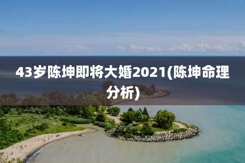 43岁陈坤即将大婚2021(陈坤命理分析)
