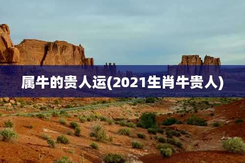 属牛的贵人运(2021生肖牛贵人)