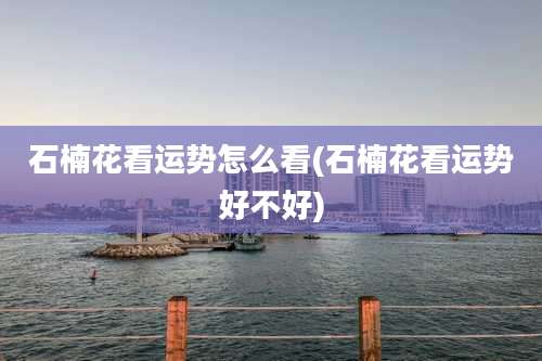 石楠花看运势怎么看(石楠花看运势好不好)