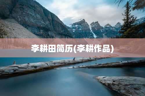 李耕田简历(李耕作品)