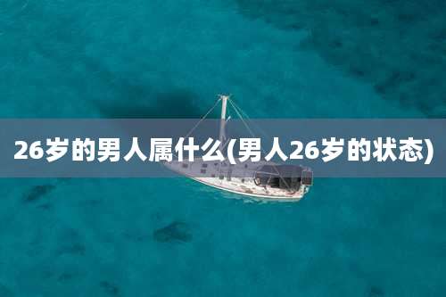 26岁的男人属什么(男人26岁的状态)