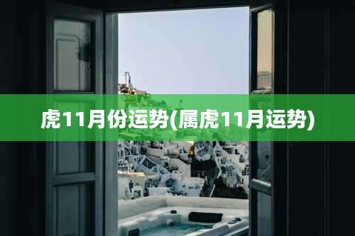 虎11月份运势(属虎11月运势)