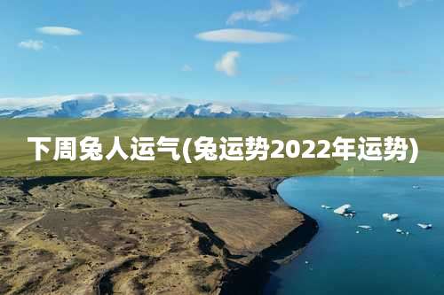 下周兔人运气(兔运势2022年运势)