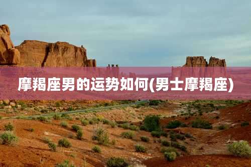 摩羯座男的运势如何(男士摩羯座)