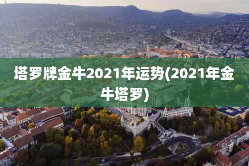 塔罗牌金牛2021年运势(2021年金牛塔罗)