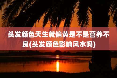 头发颜色天生就偏黄是不是营养不良(头发颜色影响风水吗)