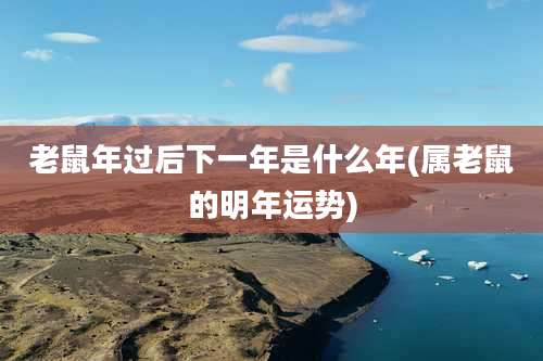 老鼠年过后下一年是什么年(属老鼠的明年运势)