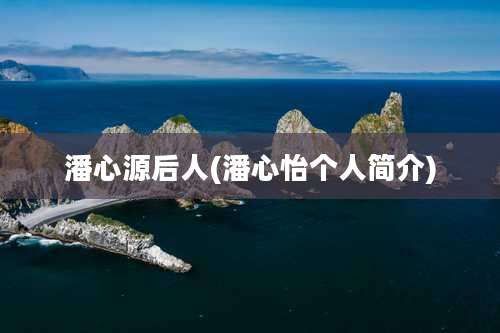 潘心源后人(潘心怡个人简介)