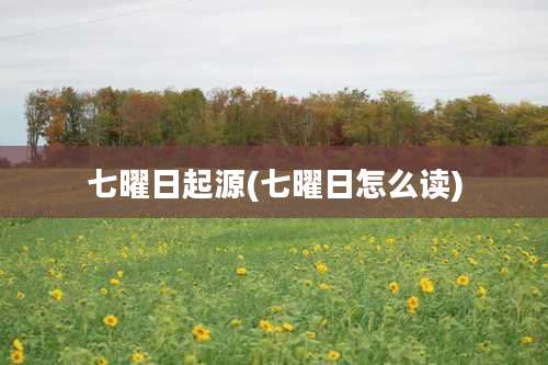 七曜日起源(七曜日怎么读)