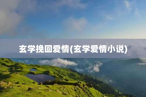 玄学挽回爱情(玄学爱情小说)