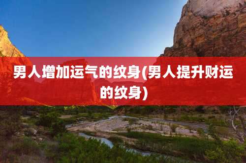 男人增加运气的纹身(男人提升财运的纹身)