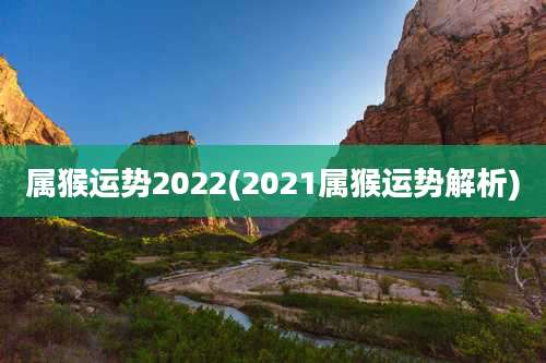 属猴运势2022(2021属猴运势解析)