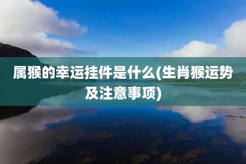 属猴的幸运挂件是什么(生肖猴运势及注意事项)