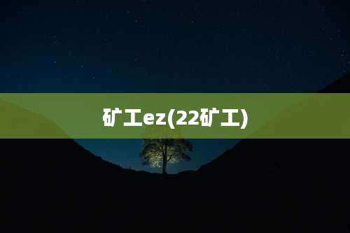 矿工ez(22矿工)
