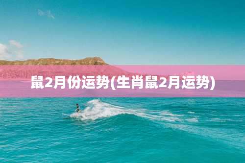 鼠2月份运势(生肖鼠2月运势)