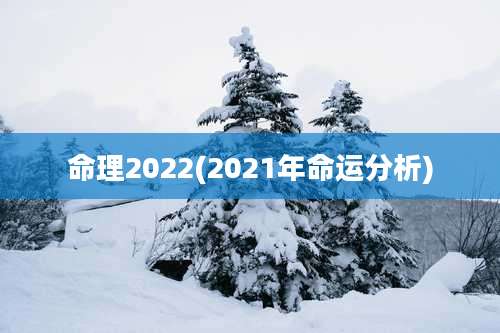 命理2022(2021年命运分析)
