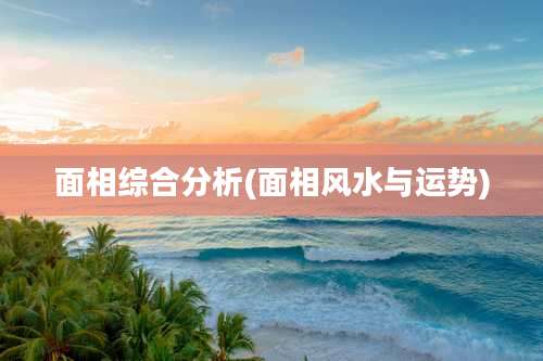 面相综合分析(面相风水与运势)