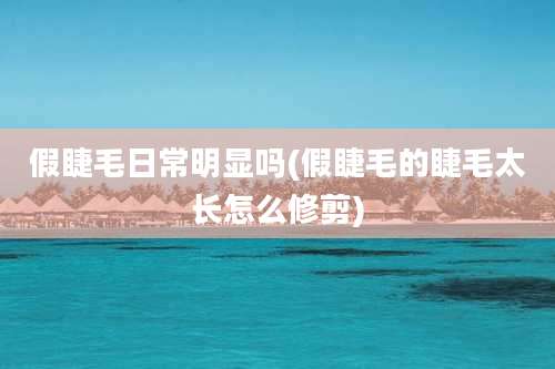 假睫毛日常明显吗(假睫毛的睫毛太长怎么修剪)