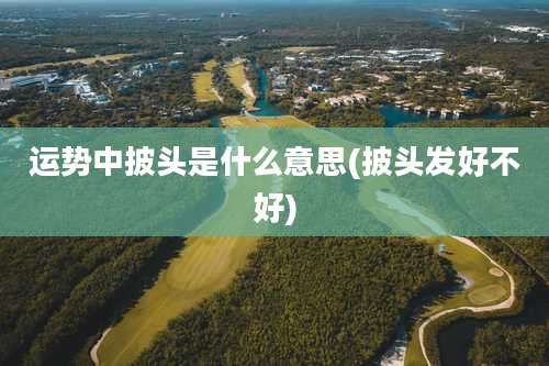 运势中披头是什么意思(披头发好不好)