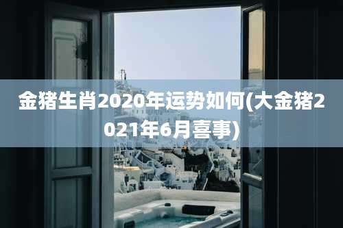 金猪生肖2020年运势如何(大金猪2021年6月喜事)