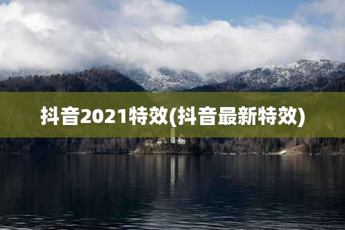 抖音2021特效(抖音最新特效)