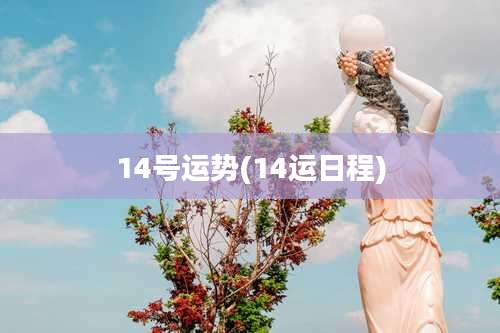 14号运势(14运日程)