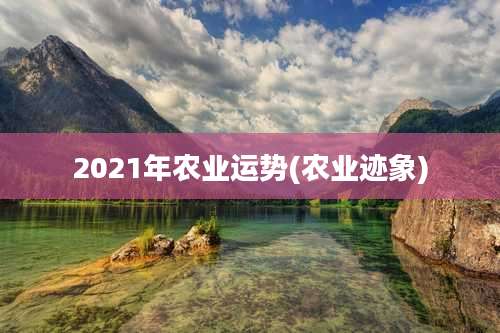 2021年农业运势(农业迹象)