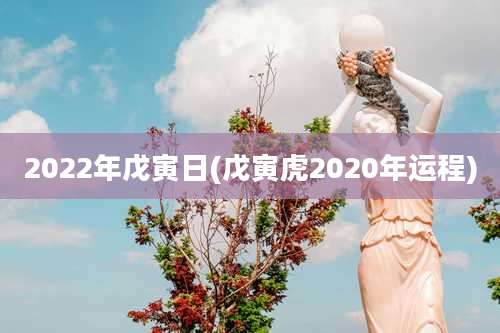 2022年戊寅日(戊寅虎2020年运程)