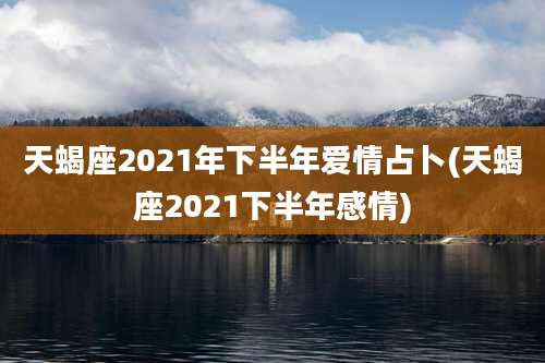 天蝎座2021年下半年爱情占卜(天蝎座2021下半年感情)