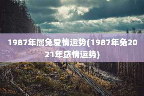 1987年属兔爱情运势(1987年兔2021年感情运势)
