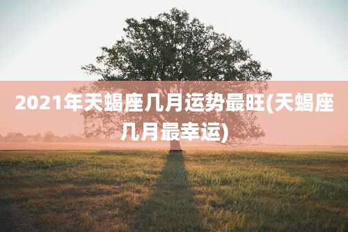2021年天蝎座几月运势最旺(天蝎座几月最幸运)