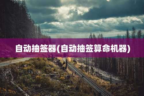 自动抽签器(自动抽签算命机器)