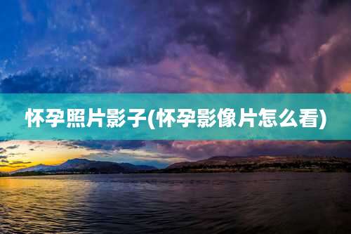 怀孕照片影子(怀孕影像片怎么看)