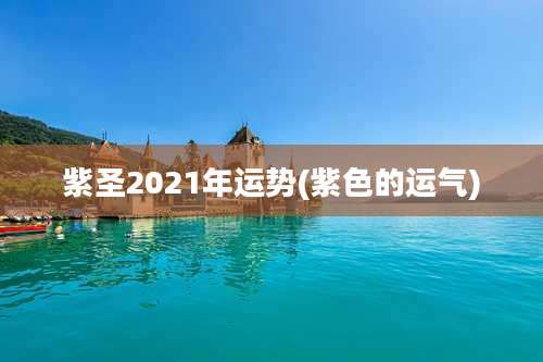 紫圣2021年运势(紫色的运气)