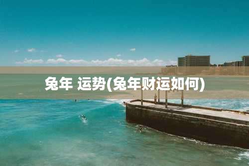 兔年 运势(兔年财运如何)