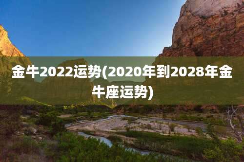 金牛2022运势(2020年到2028年金牛座运势)